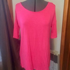 Agnes and Dora Hi Lo Tunic bright pink Small